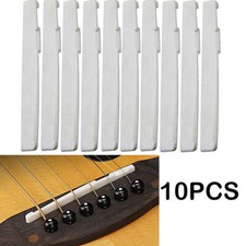 10pcs Guitar BONE Saddle 72x3x9mm Folk Acoustic Bridge Luthier String nut