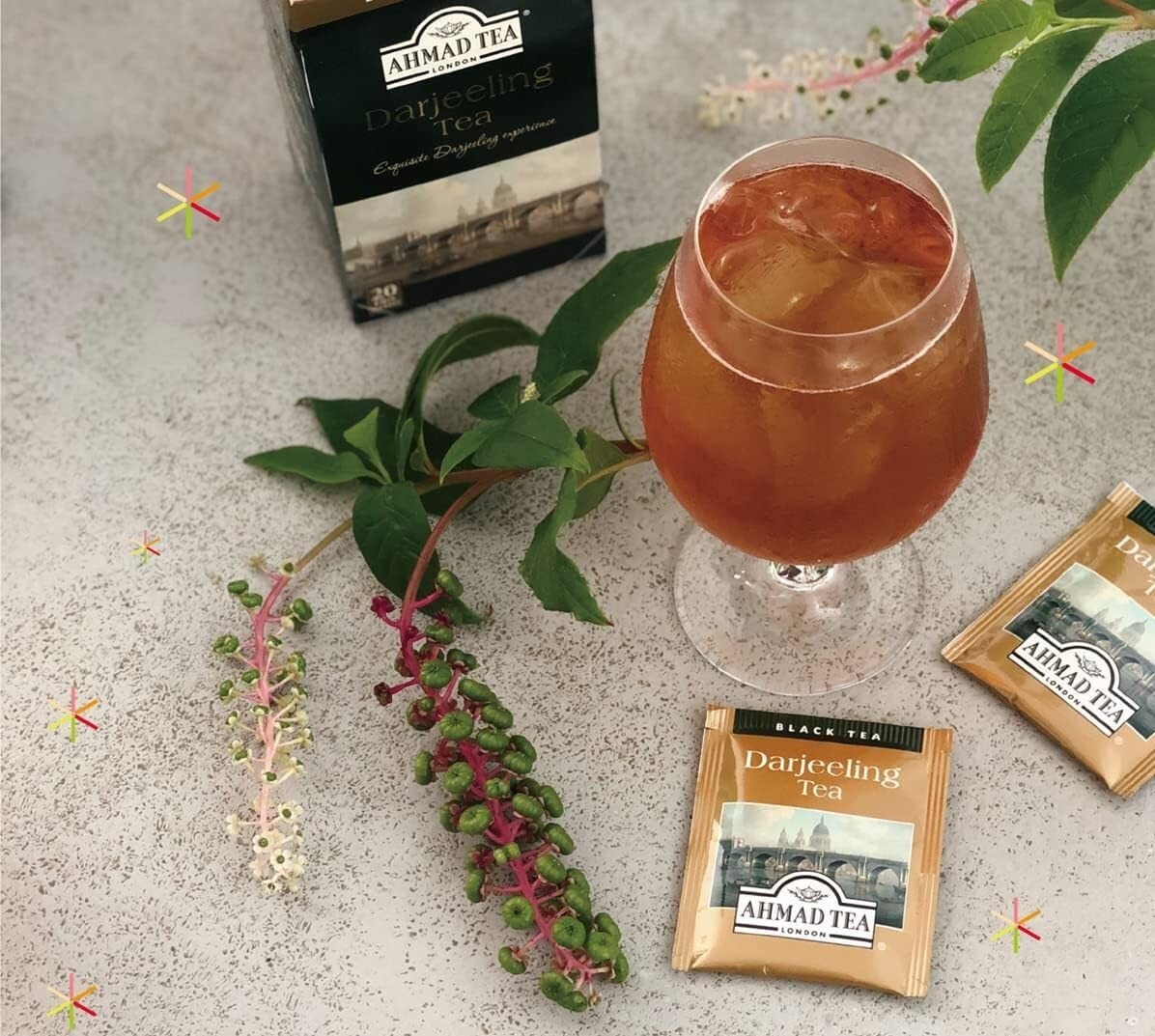 Ahmad Black Tea Assortment 120ct - English Breakfast, Darjeeling, Earl Grey etc
