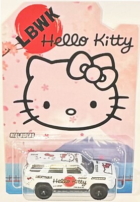 White '18 Toyota 4Runner CUSTOM Hot Wheels Hello Kitty LBWK