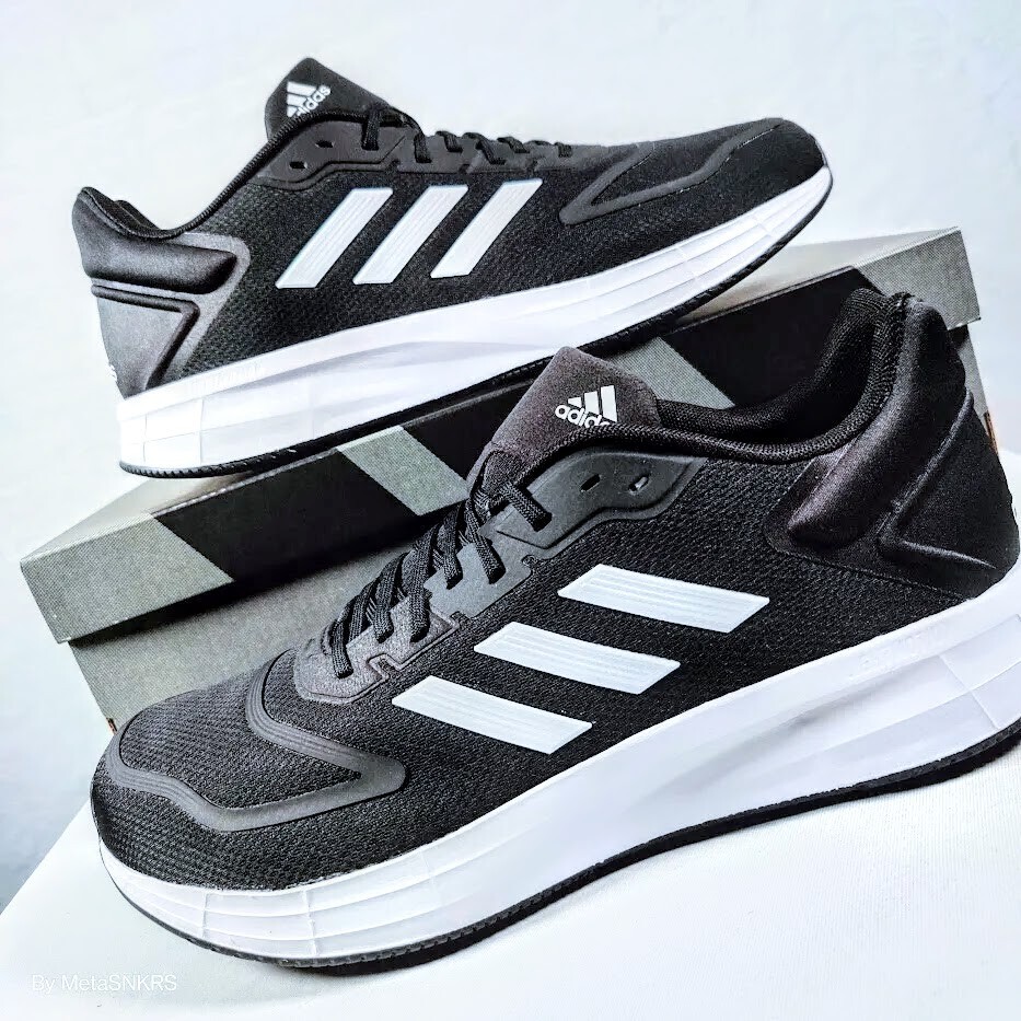 Adidas US 13 Men's  Black White Foam Comfort Mesh Runner Duramo 10   GW8336 New thumbnail 4