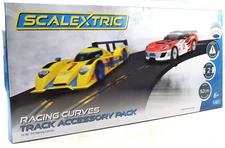 Scalextric Racing Curves Track Accessory Pack - 2 90deg Curves 1/32 Track C8193