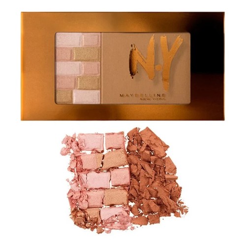 Maybelline Bricks Bronzer & Highlighter 2-in-1 Bronzing Palette 01 Blondes - Picture 1 of 1