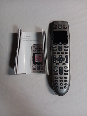 Logitech Harmony 650 Universal Advanced Remote Control Tested Working