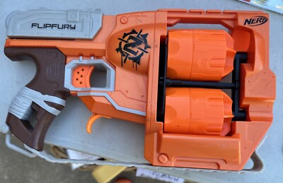 Nerf elite flipfury 12 round capacity slamfire capable blaster