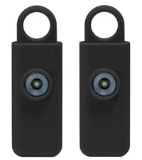 Personal Alarm Keychain 130dB Police Emergency Siren Alarm Flashlight 2-Pack