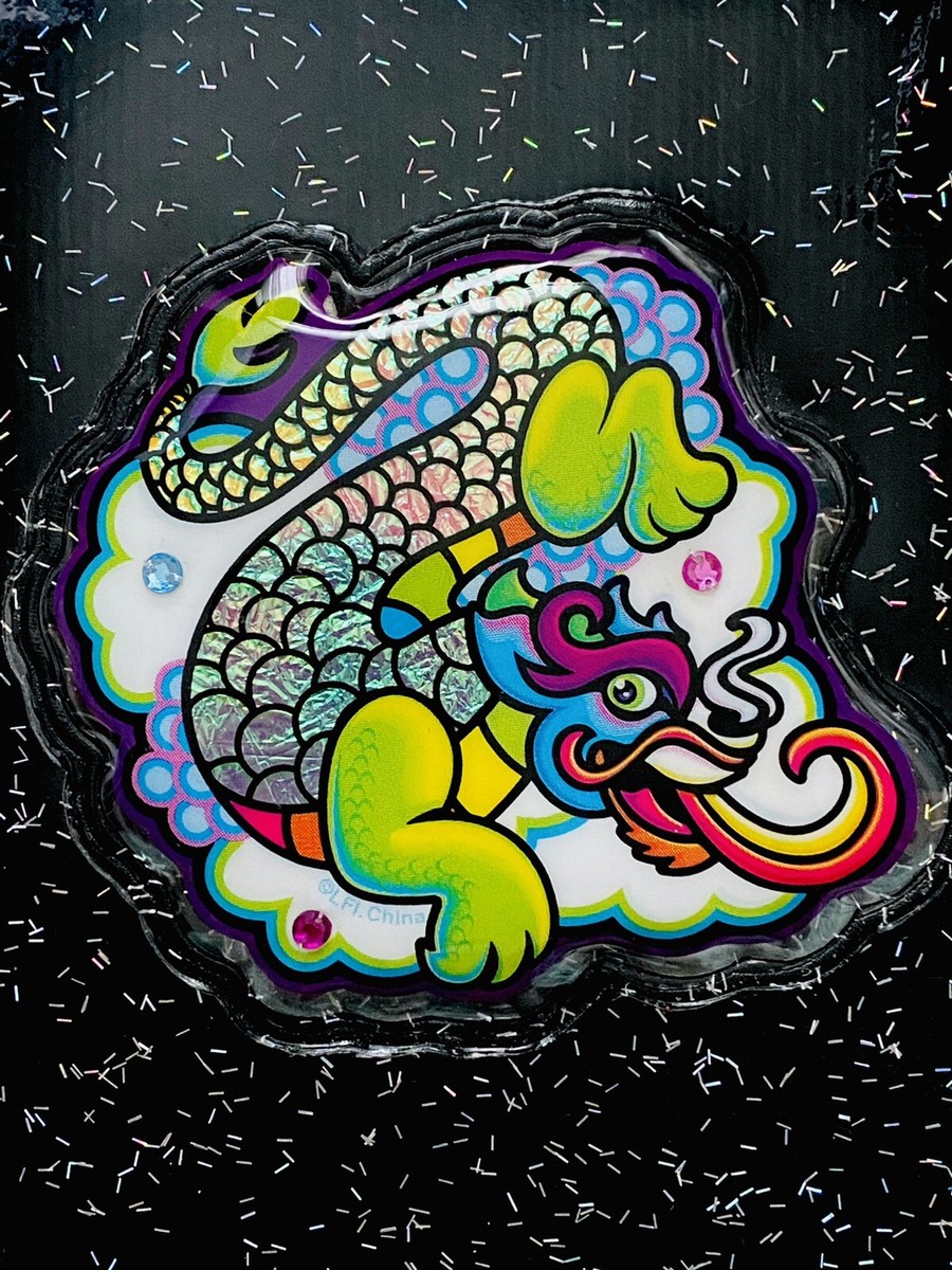 Vintage Lisa Frank Holographic Dragon Mini Planner Address Book