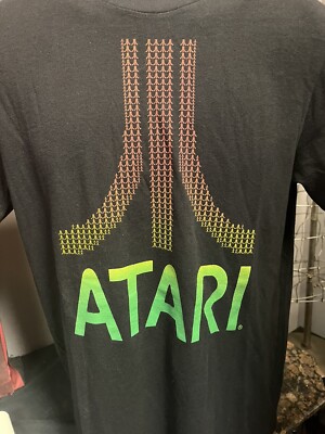 Atari Black Small T-Shirt Nintendo Sunnyvale California Pong Breakout PAC-Man