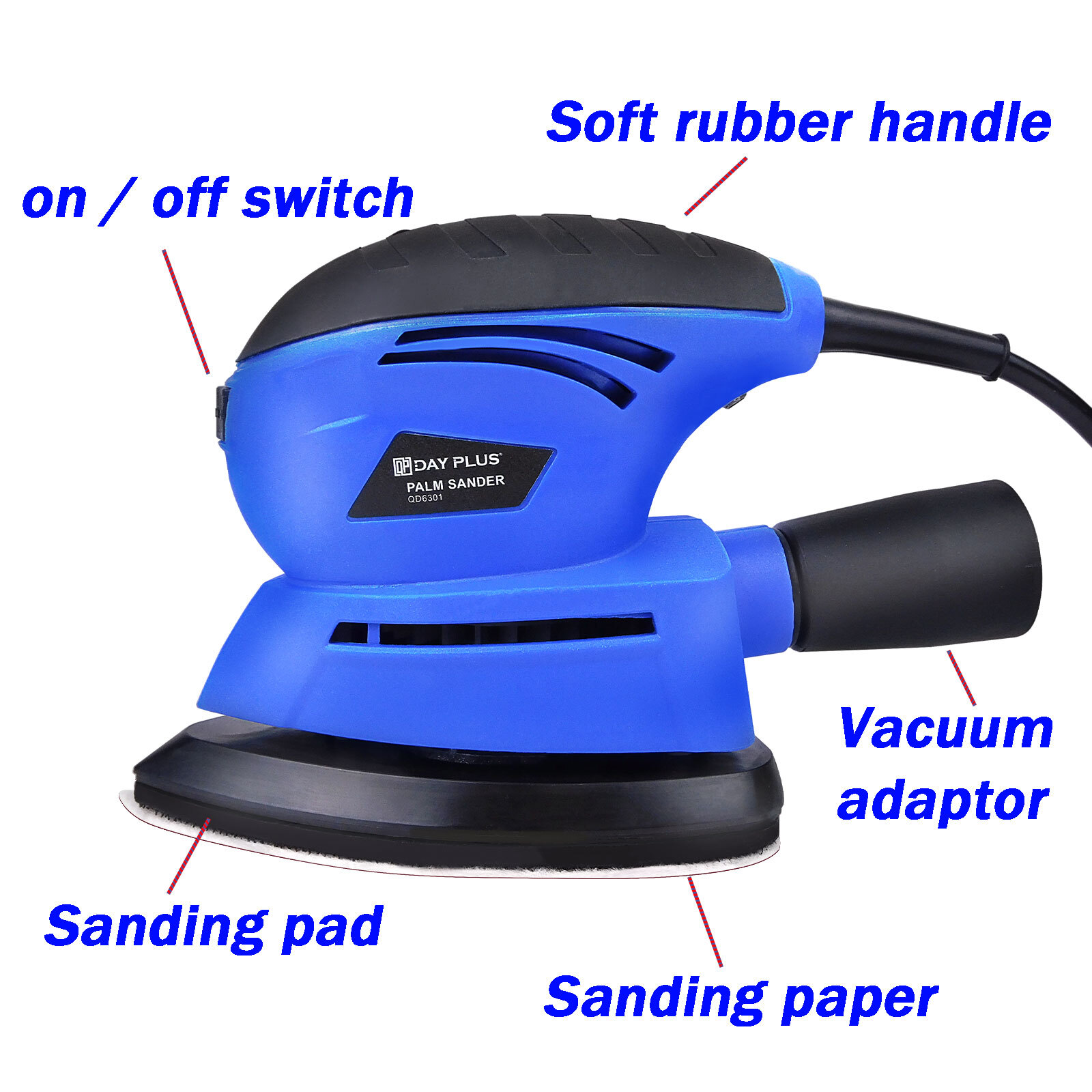 130w Electric Detail Mouse Sander Palm Grinding Sanding Machine+6 Sanding Sheets eBay