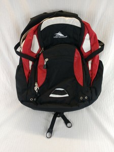 High Sierra Cushion Zone Laptop Backpack Black Red White Euc Ebay