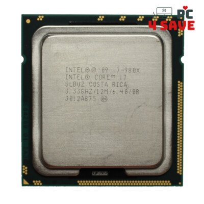 Intel Core i7-980X SLBUZ 3.33GHz 6 Core 12MB LGA 1366 Desktop Processor CPU 130W
