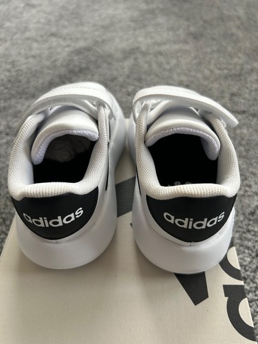 Adidas Grand Court 2.0 CF I White Black ID5271 Toddler 8 9 10 Shoes New - Picture 3 of 4
