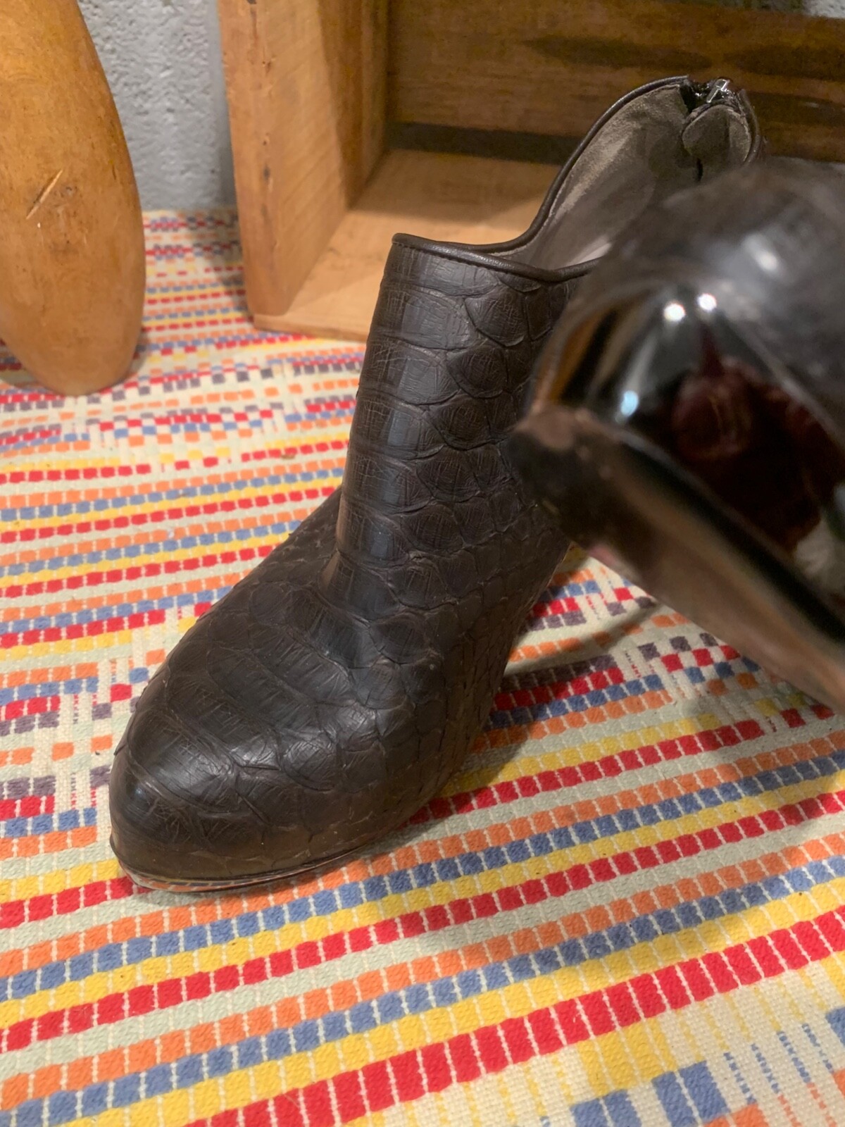 Devi Kroll Python Booties Hazelnut 40 - image 10