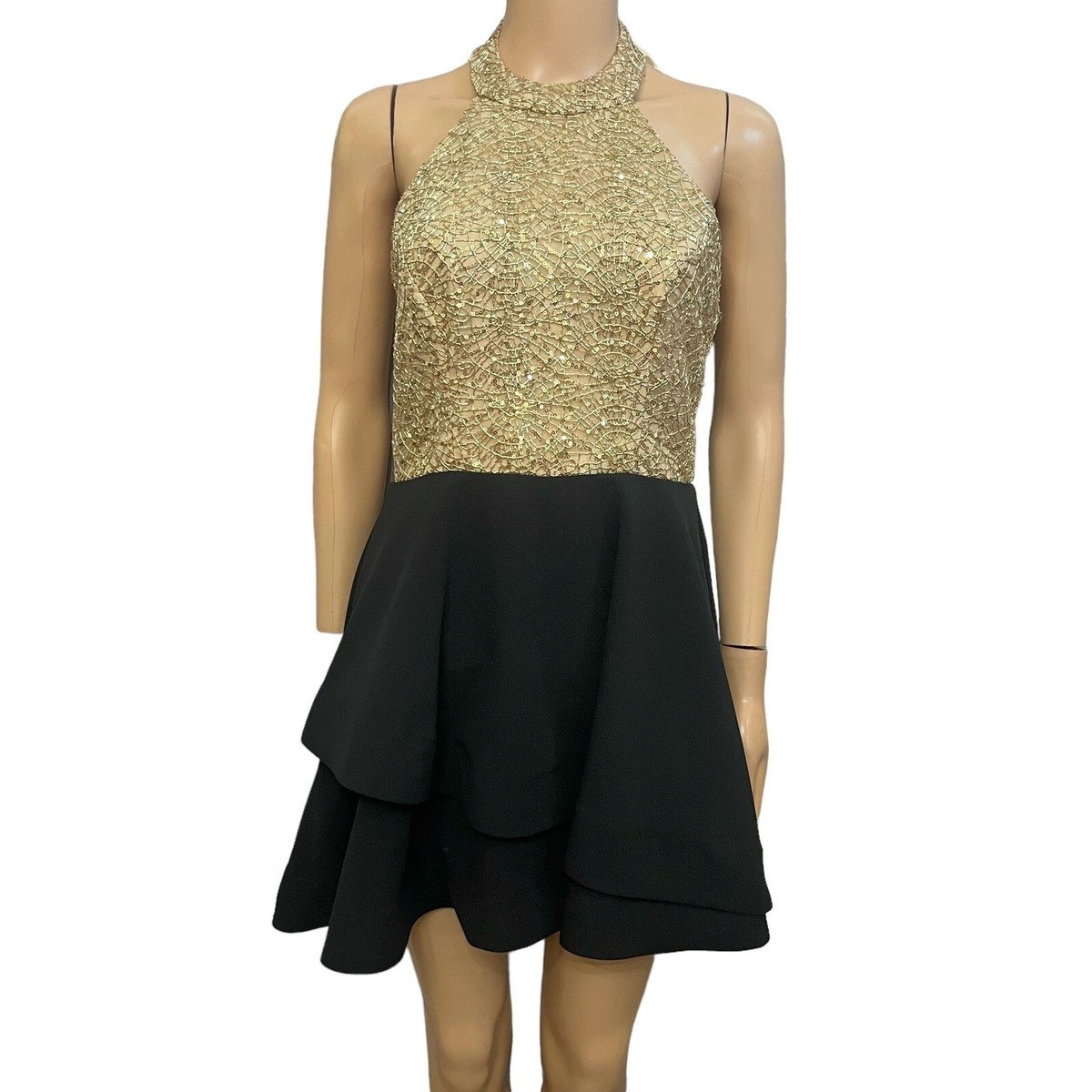 Windsor Sequin Cocktail Dress 7/8 Halter Mini Fit And Flare Party Holiday Prom | eBay Windsor Sequin Cocktail Dress 7/8 Halter Mini Fit And Flare Party Holiday Prom | eBay