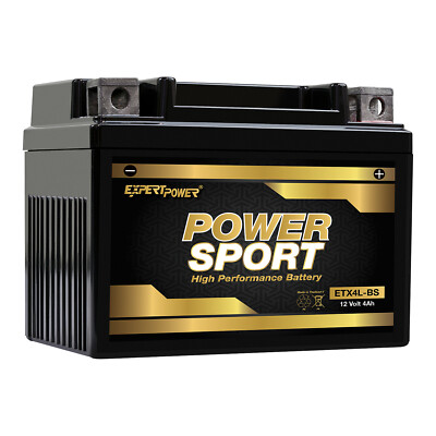 Mighty Max YTX4L-BS Replacement Battery – 12V 3AH SLA Battery For YUAM224LB YB4L-B – 50 CCA