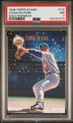 2★野球★MLB★chan ho park★prostars★フィギュア 1998 TOPPS STARS GOLD RAINBOW #112 CHAN HO PARK 24/99 PSA 7 | eBay