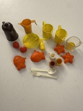 Vintage 1960's Barbie Doll Kitchen utensils Set Dishes X5