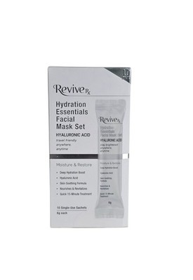 Revive Rx Hydration Essentials Facial Mask Set Hyaluronic Acid 
