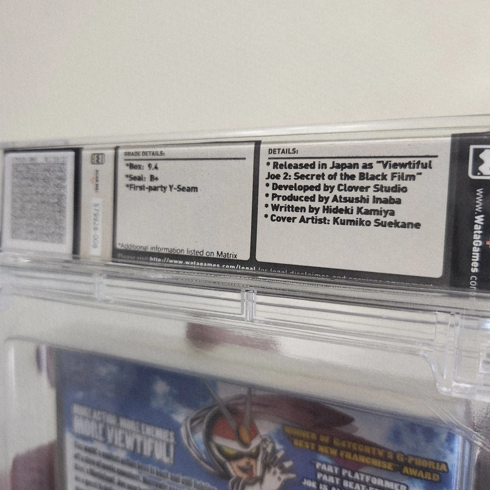 Gamecube Viewtiful Joe 2 для Nintendo - WATA 9.4 НОВЫЙ ЗАПЕЧАТАННЫЙ B+ - Изображение 4 из 4