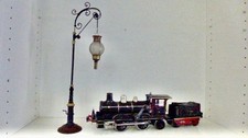 Gro&szlig;e M&auml;rklin Uralt  Kandelaber Lampe mit  Kettenaufzug u. Handkurbel .