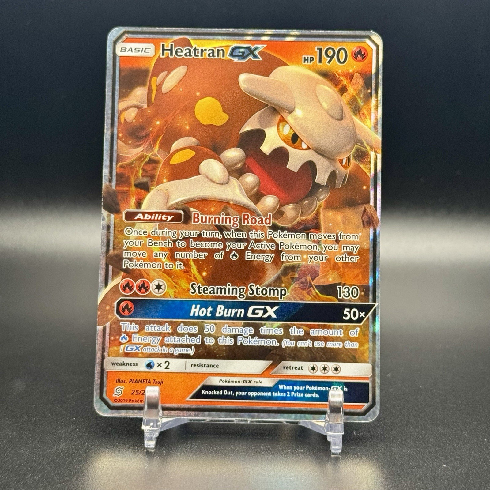 Heatran GX - 25/236 - Pokemon Unified Minds Sun & Moon Ultra Rare Card NM