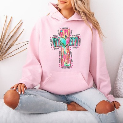 Mom Important Worthy Blessed Damen Hoodie Sweatshirt Motherhood Grafik Pullover