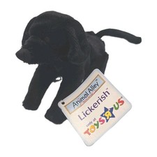 2001 McDonalds Toys R Us Animal Alley Lickerish Black Lab Dog W/Tags Mini PB82