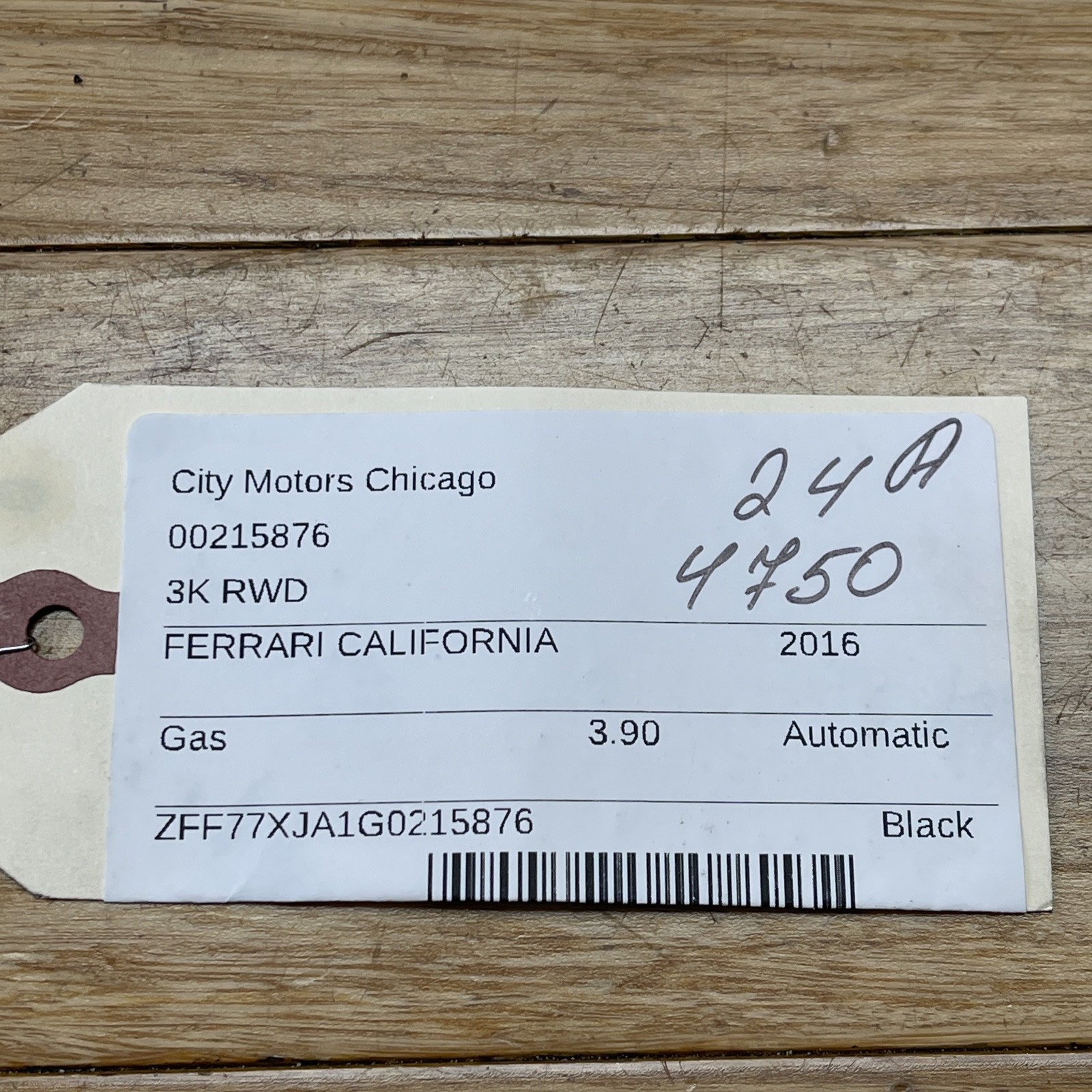 2015-2018 Ferrari California T AC Air Con Pipe Condenser HVAC OEM 309865