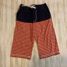 GUC Mini Boden Boys Summer Baggies Shorts Striped Red White Size 10 Years