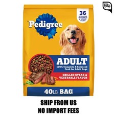 Pedigree Complete Nutrition Adult Steak & Vegetable Flavor Dry Dog Food, 40 lb B 0.61 per pound