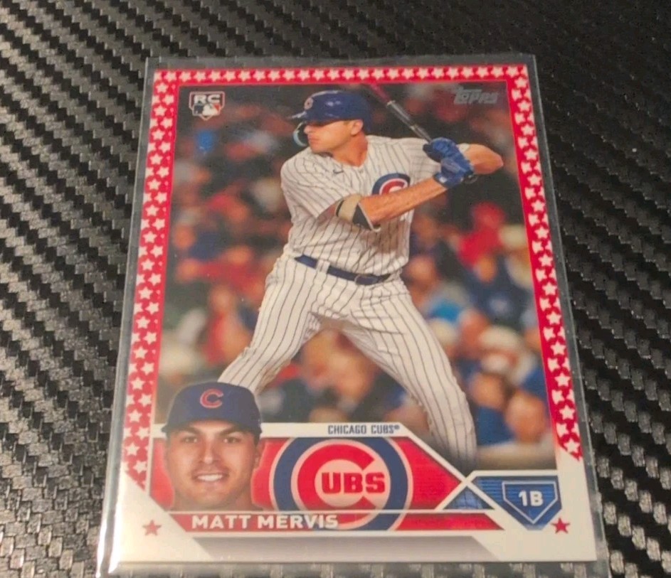 2023 Topps Update Matt Mervis #US42 Independence Day /76 RC Cubs Marlins Ssp