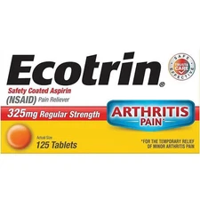 Ecotrin Regular Strength Aspirin 325 mg 125 Tabs