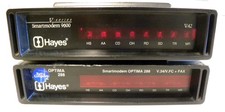 HAYES Smartmodem Lot of 2 V-Series 9600 Optima 288 Fax V34/V42