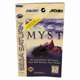 Myst (Sega Saturn, 1995) Authentic CIB Complete w/ Manual + Reg Card - Tested