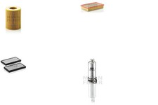 Inspektionspaket Filtersatz XL MANN-FILTER Filtereinsatz Aktivkohlefilter 730