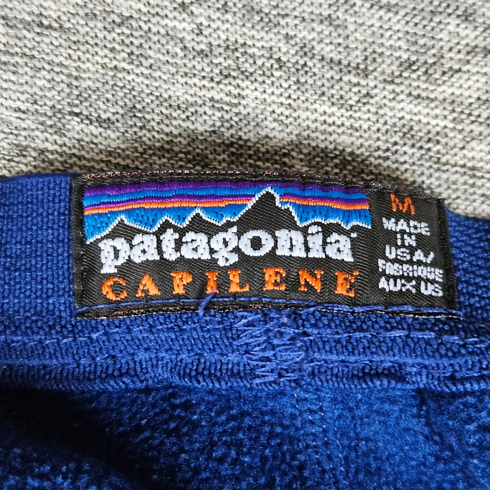 Vintage Patagonia Capilene Pants Men's Medium Blue Thermal Base Layer USA Made