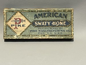 Vintage American Pike Swaty Hone Wet Sharpening Stone - In Original Box