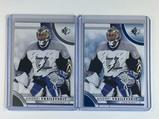 Andrei Vasilevskiy Lot 2023-24 SP Hockey Base 2 Card Lot Silver and Blue #22
