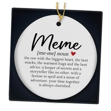 Definition Gifts Ornament - Best Ceramic Ornament Keepsake, Grandma Gifts Meme