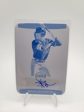 2025 Leaf Metal Baseball Cyan Base Autograph Plate # BA-BP1 Braylon Payne 1/1