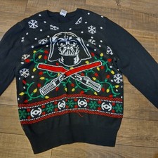 Star Wars Darth Vader Ugly Christmas Holiday Sweater Size Men's- XXL