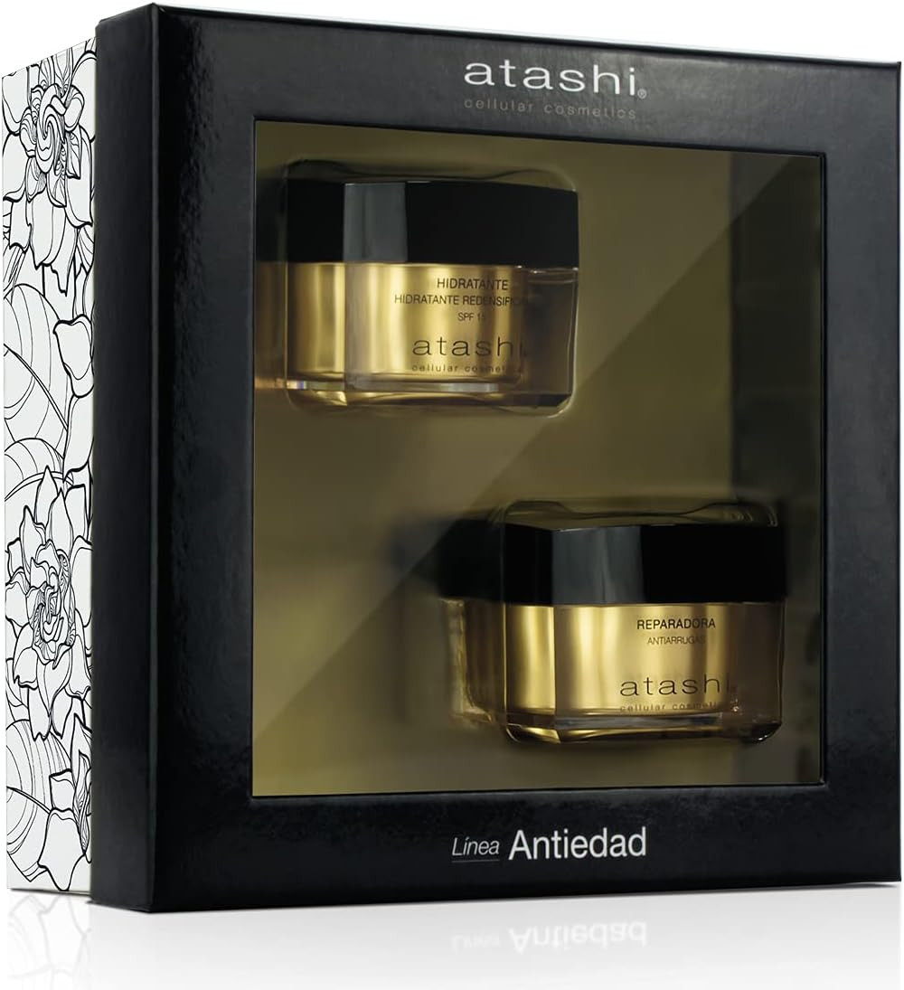 Atashi Kit Bellezza: Crema Idratante SPF 15 + Riparatrice Antirughe 50ml