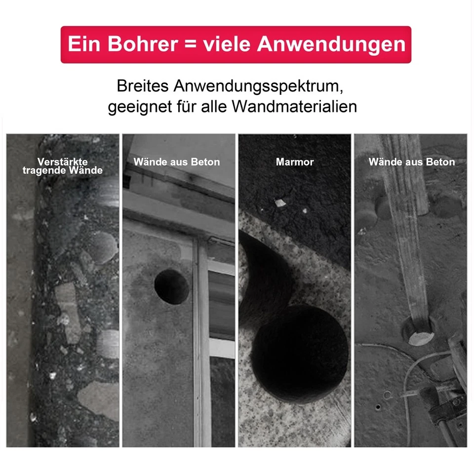 Diamantbohrkrone Kernbohrer Kernbohrkrone Dosensenker Nass Trocken Ø 26 - 245 mm - Bild 4 von 4