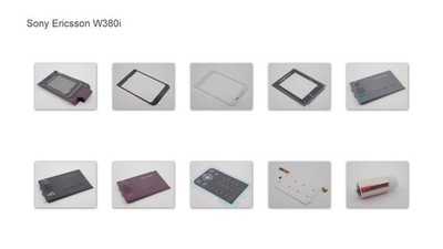 Original Sony Ericsson W380i Ersatzteile | Cover | Battery | LCD | Keypad NEU