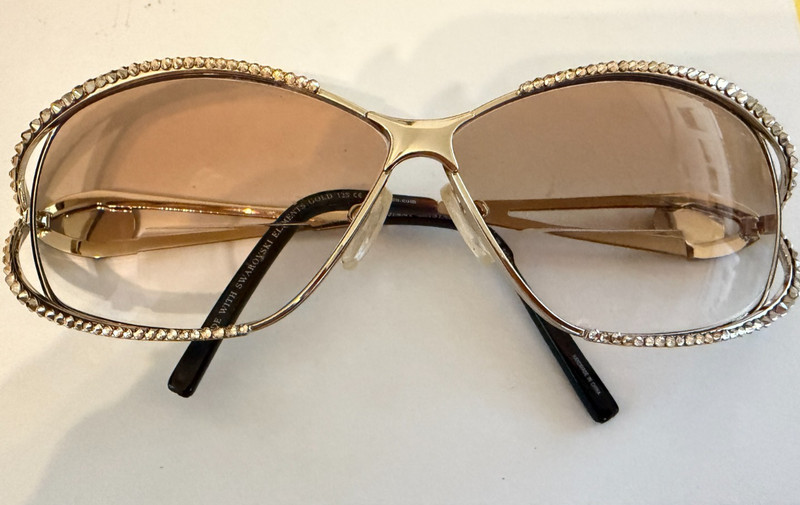 Jimmy Crystal Swarvoski Gold Element 125 Sunglasses