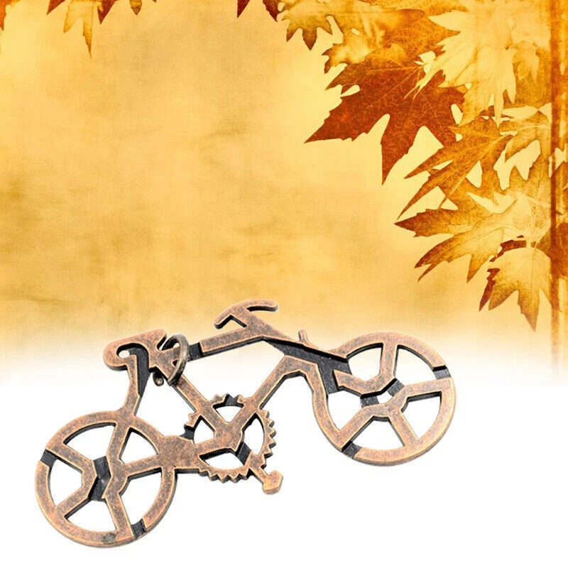 Vintage Alloy Cast Puzzle Box Metal Lock Spielzeug IQ Mind nkaufgabe Spiel A - Bild 2 von 4