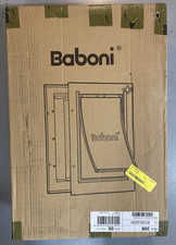 Baboni Pet Door for Wall, 3-Flap, Steel Frame and Telescoping Tunnel