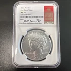 2023 Peace $1 Dollar Coin MS70 NGC Kenneth Bressett First Day Issue Signed