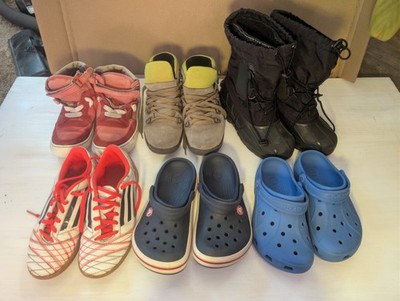 Schuhe Bundle Kinder Gr. 33/34   6 Paar (Crocs, Adidas, Ricosta, Kamik)