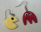 Pac Man Vintage video Game Polymer Clay Earrings Lightweight Dangle Hook Pac-Man — photo 1