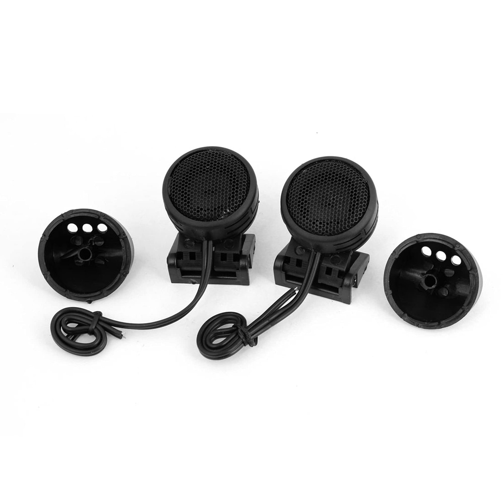 uxcell Black Shell Car Audio System 300W 102dB Dome Tweeters 2 Pcs